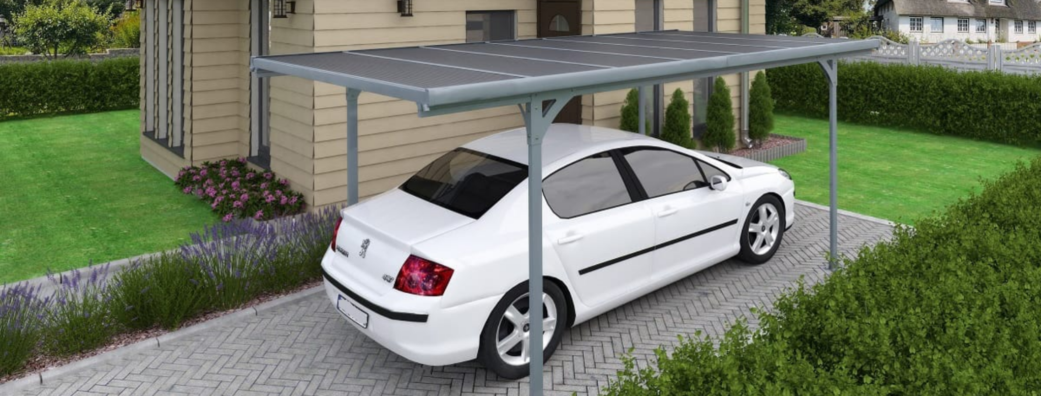 Choisir un carport aluminium : quels avantages ? - Carport Alu ADosse 2048x779