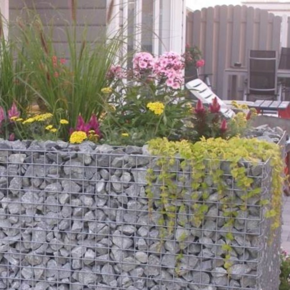 jardinière en gabion