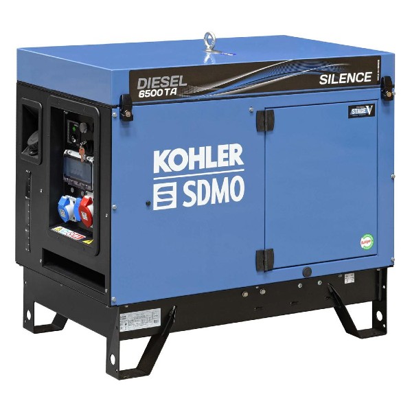 Groupe électrogène Diesel 6500 TA Silence C5 Kohler SDMO www.materiauxnet.com