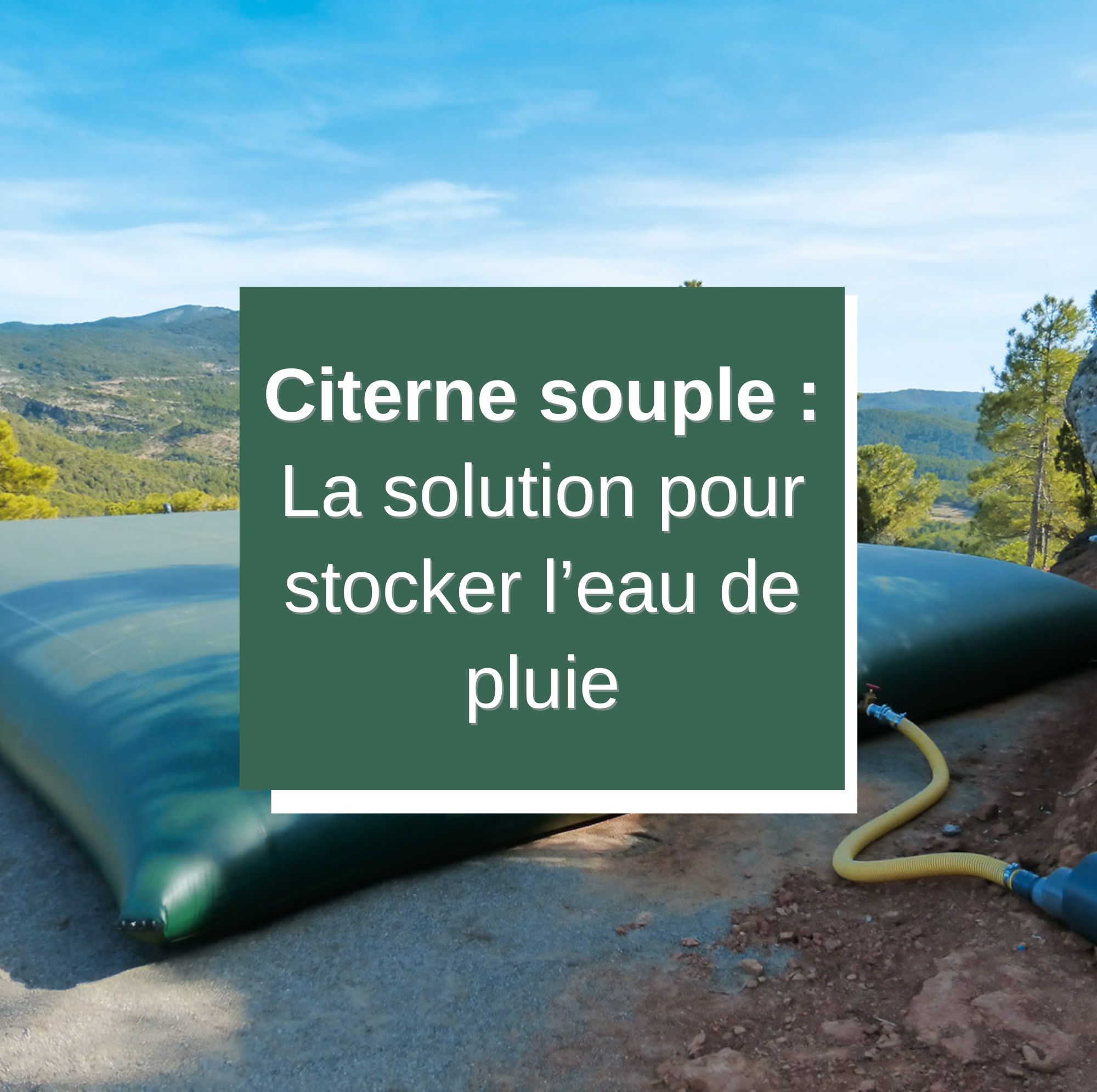 Réservoir, cuve et citerne souple pour l'eau brute