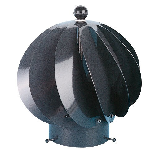 Extracteur éolien rotatif gris